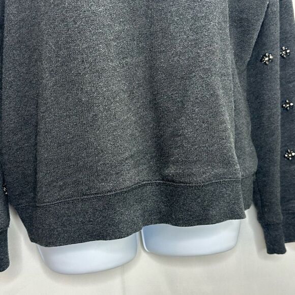 Forever 21 Charcoal Embellished Sweater Size L - Picture 4 of 9